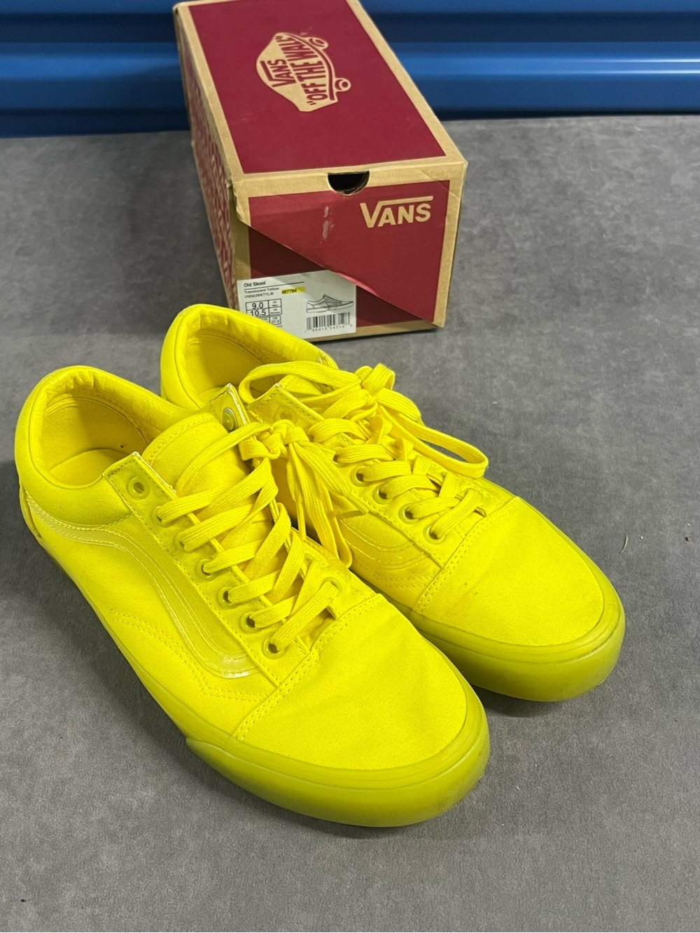 Vans Old Skool Low Top Sneakers in Bright Yellow
